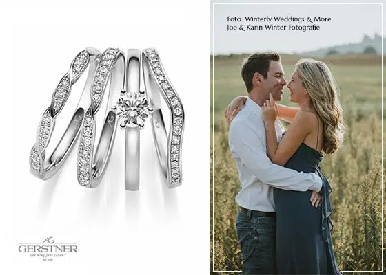 Solitaire Ringe mit Beisteckring Juwelier Brandstetter Verlobung