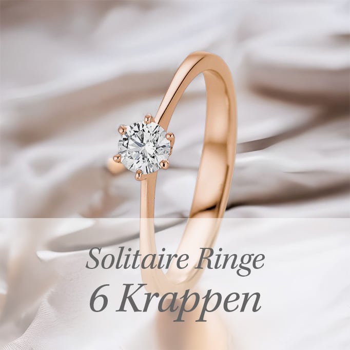 Roségold Solitaire Ring 6 Krappen Juwelier Brandstetter