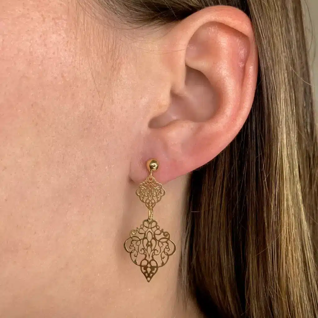 Lange Ohrringe Gold Ohrgehänge Juwelier Brandstetter