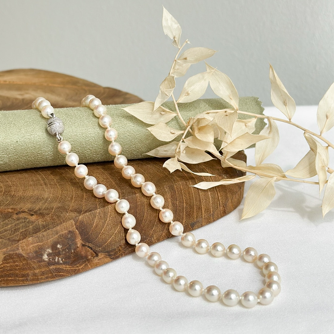 PX-999-B Klassische Perlenketten Akoya Perlen Perlenhochzeit Geschenk