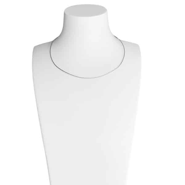 Collier Stahl Halsreif 750 Gelbgold