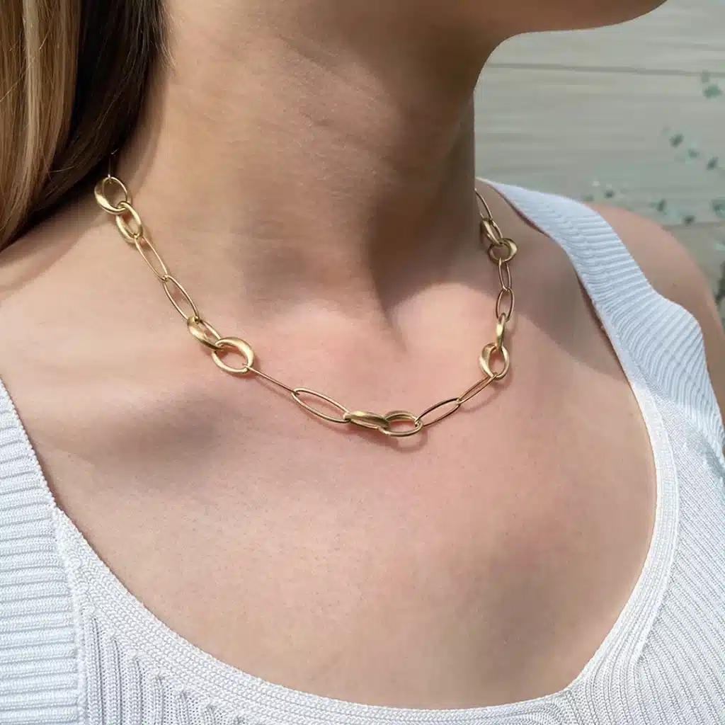 Klassische und massive Fassonketten Goldketten für Damen Juwelier Brandstetter Wien
