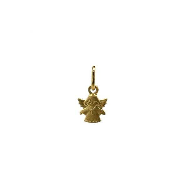 Taufschmuck Taufkette Schutzengel Anhänger aus 585 Gelbgold kleiner Engel aus Gold für eine Goldkette Glaubenssymbole Produktfoto 4209