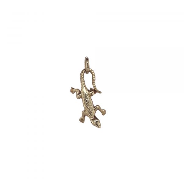 Eidechse Anhänger 585 Gelbgold