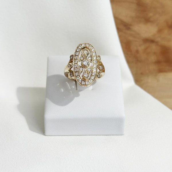 0,63ct. Brillantring 585 Gelbgold 6998-A