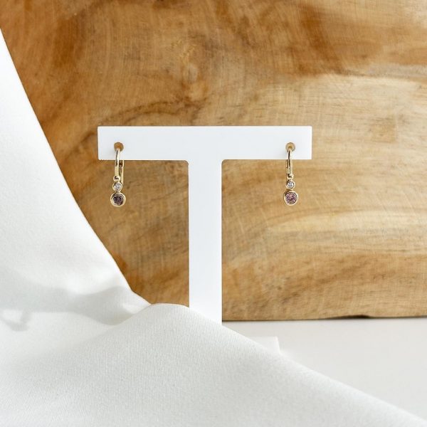 Ohrschmuck mit Brisuren 585 Gelbgold