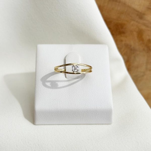 0,04ct. Diamantring 585 Gelbgold 16613-A