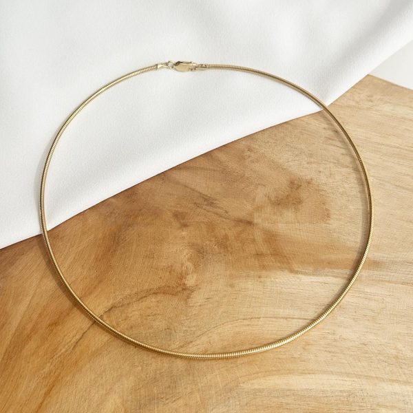 42cm Halsreif 585 Gelbgold 2mm