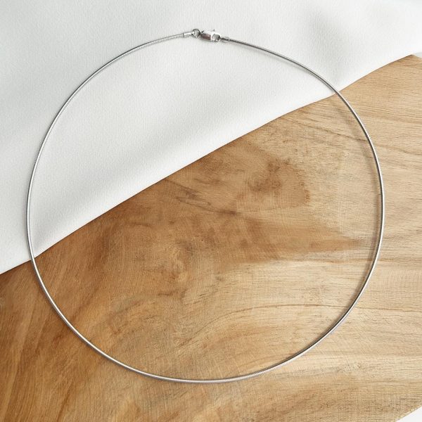 45cm Halsreif 585 Weißgold 1,4mm