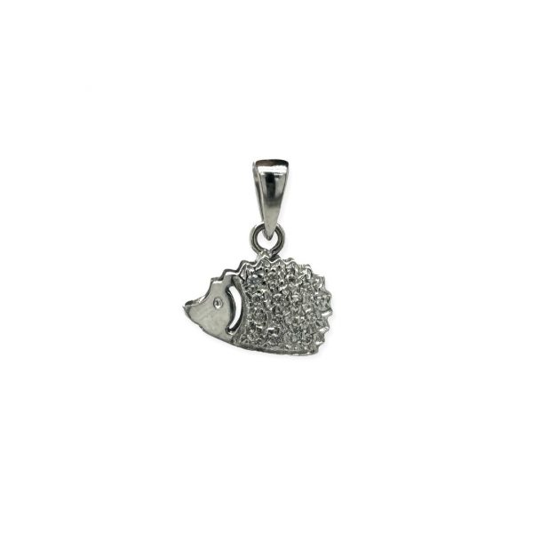 Igel Anhänger 585 Weißgold