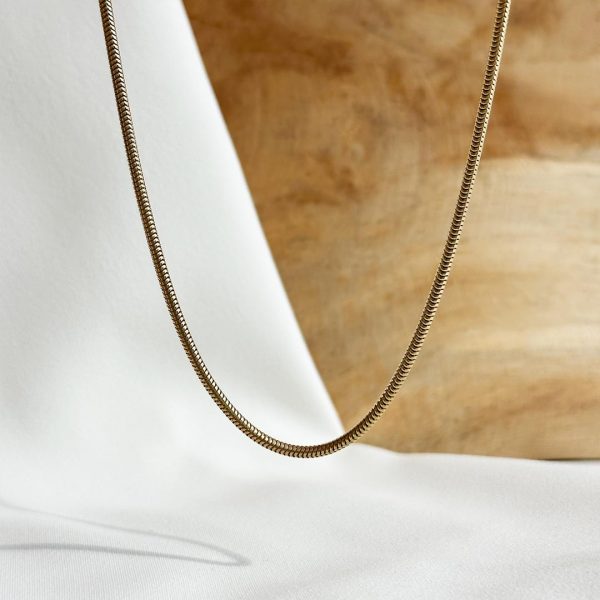 45cm Schlangenkette 750 Gelbgold 1,9mm