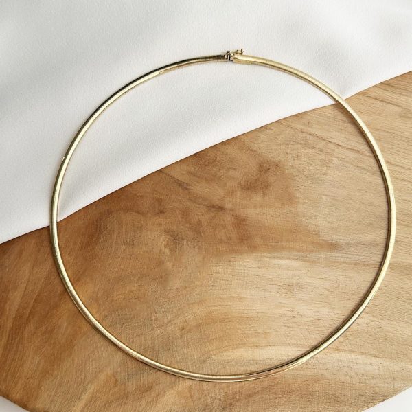 42cm Halreif Omega bombiert 585 Gelbgold