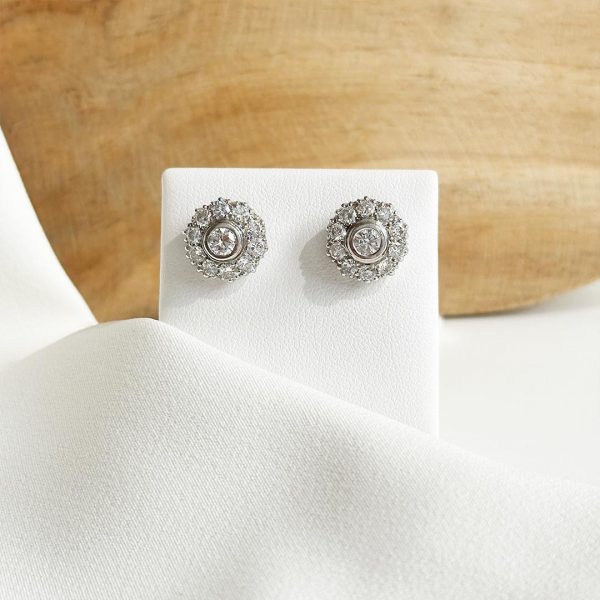 1,75ct. Brillant Ohrschrauben 585 Weißgold