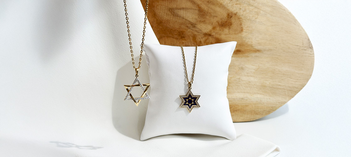 Davidsterne aus Gold von Juwelier Brandstetter Wien