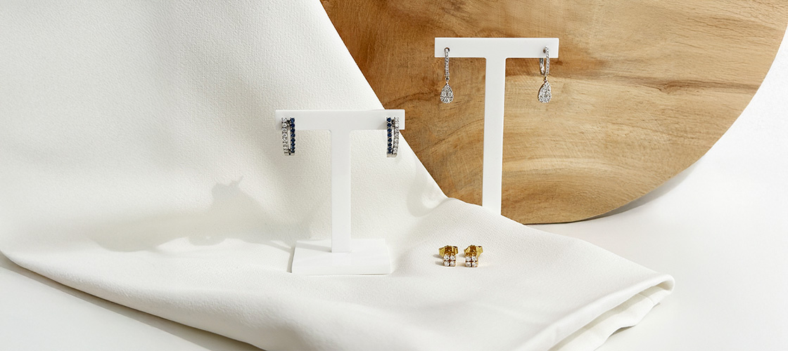 Diamantohrringe aus Gold von Juwelier Brandstetter Wien