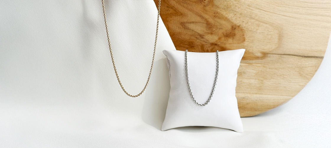 Erbsketten aus Gold von Juwelier Brandstetter Wien