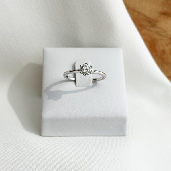 0,53ct. Brillant Solitaire Ring 585 Weißgold