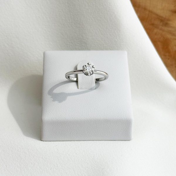 0,40ct. Brillant Solitaire Ring 585 Weißgold