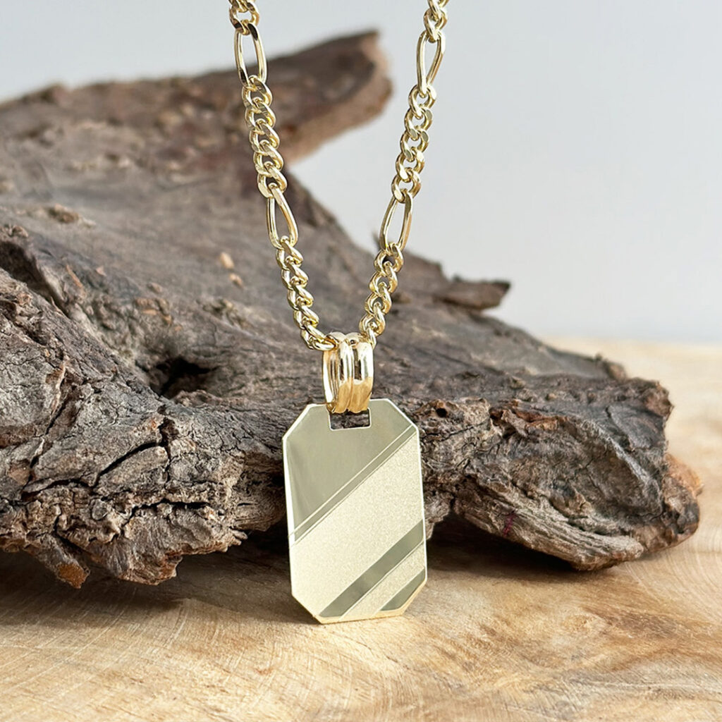 Geschenke zum Vatertag Goldanhänger für Herren