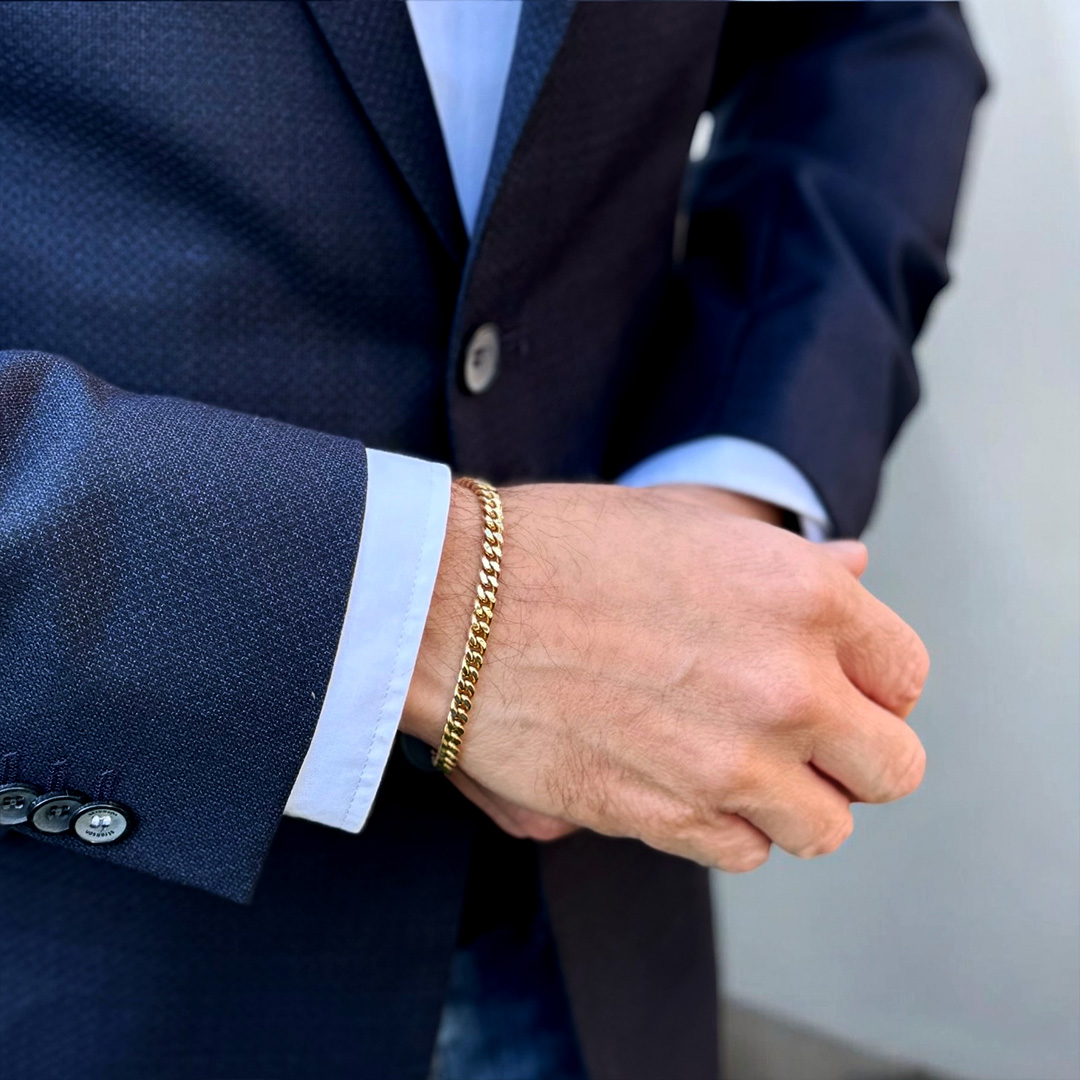 Goldarmbänder für Herren Armschmuck Juwelier Brandstetter Wien 4